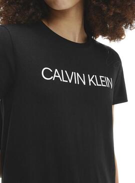 Robe Calvin Klein Inst Logo Noire pour Fille
