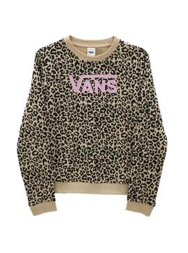 Sweat Vans Leopard Spot Crew pour Fille