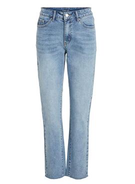 Jeans Vila Stray Bleu pour Femme