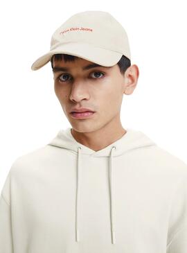 Casquette Calvin Klein Beige bicolore pour Homme