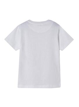 T-Shirt Mayoral True To Yourself Blanc pour Garçon