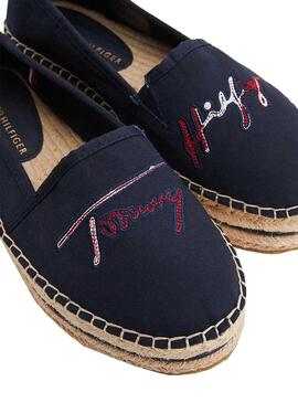 Espadrilles Tommy Hilfiger Signature Bleu Marine Femme