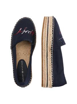 Espadrilles Tommy Hilfiger Signature Bleu Marine Femme