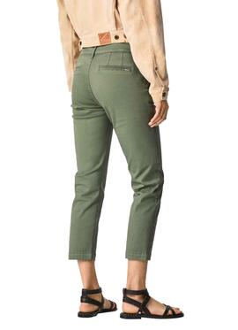 Pantalon Pepe Jeans Maura Vert pour Femme