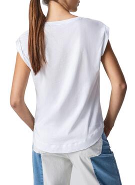 T-Shirt Pepe Jeans Ivana Blanc pour Femme