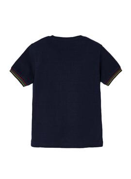 T-Shirt Mayoral Granito Bleu Marine pour Garçon