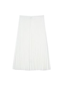 Jupe Lacoste JF8050 Plissé Blanc pour Femme