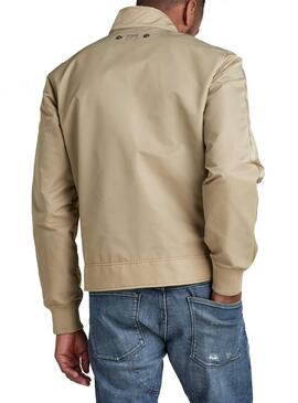 Veste G-Star Harrington Beige pour Homme