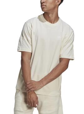 T-Shirt Adidas Clean Classics Beige pour Homme