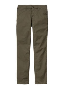 Pantalon Carhartt Sid Vert pour Homme