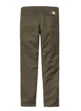 Pantalon Carhartt Sid Vert pour Homme