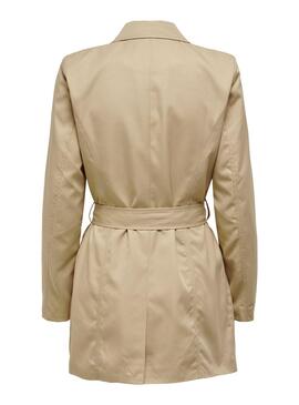 Gabardina Only Valerie Beige pour Femme