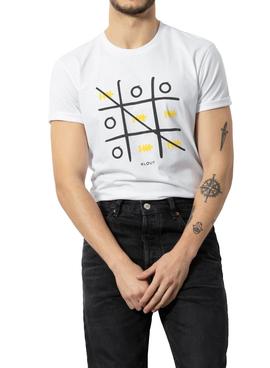 T-Shirt Klout 3 En Raya Blanc Homme et Femme