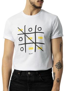 T-Shirt Klout 3 En Raya Blanc Homme et Femme