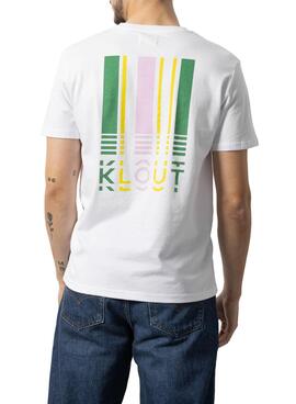 T-Shirt Klout Barcode Blanc pour Homme et Femme