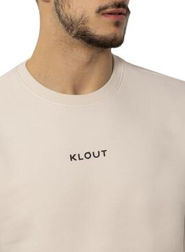 Sweat Klout Tableau beige pour Homme et Femme