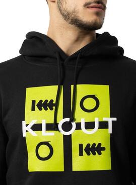 Sweat Klout Puzzle Néon Noire