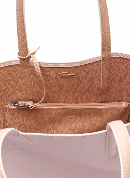 Sac main Lacoste Anna R versible Rose pour Femme