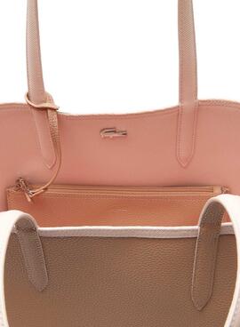Sac à main Lacoste Anna Réversible Rose pour Femme
