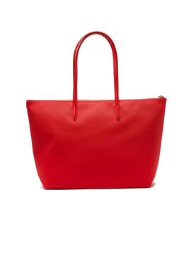Sac à main Sac Shopping Lacoste L Rouge pour Femme