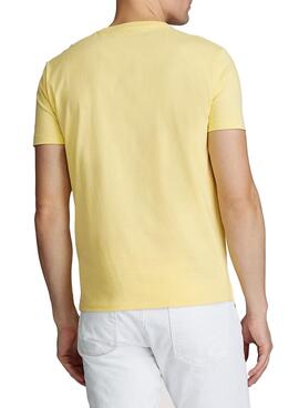 T-Shirt Polo Ralph Lauren Slim Jaune Homme