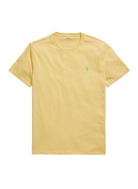 T-Shirt Polo Ralph Lauren Slim Jaune Homme