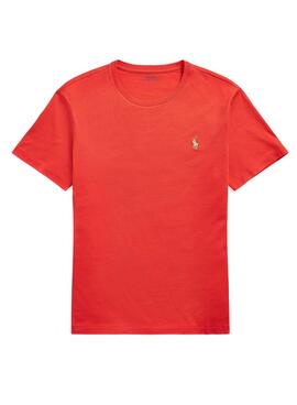 T-Shirt Polo Ralph Lauren Slim Rouge pour Homme