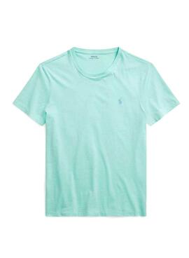 T-Shirt Polo Ralph Lauren Slim Turquoise Homme