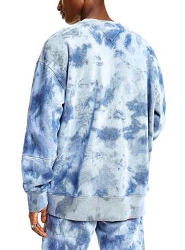 Sweat Tommy Jeans Détail tie-dye Crew Homme