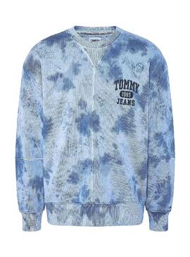 Sweat Tommy Jeans Détail tie-dye Crew Homme