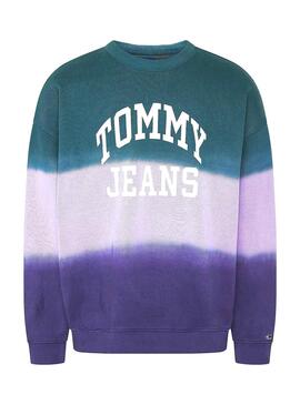Sweat Tommy Jeans Colorblock Tie Dye Homme
