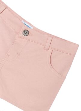 Pantalon Short Mayoral Felpa Rose pour Fille