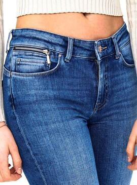 Jeans Only Leva Life Slim Bleu Femme