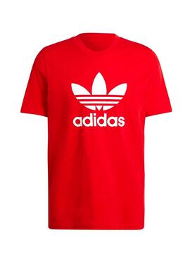 T-Shirt Adidas Trefoil Logo Rouge pour Homme