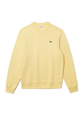 Sweat Lacoste SH1505 Jaune pour Homme