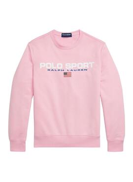Sweat Polo Ralph Lauren Sport Rose pour Homme