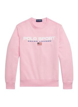 Sweat Polo Ralph Lauren Sport Rose pour Homme