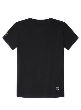 T-Shirt Pepe Jeans Carter Noire pour Garçon