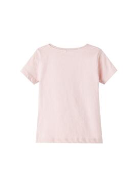 T-Shirt Name It Veen Camara Fotos Rose pour Fille