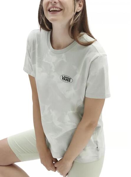 T Shirt Vans Reflectionz Tie Dye Vert pour Femme
