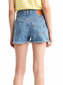 Short Levis 510 High Rise Blue Femme