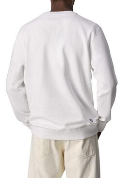 Sweat Pepe Jeans George Crew Blanc pour Homme