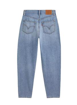 Jeans Levis High Loose Taper Bleu Femme