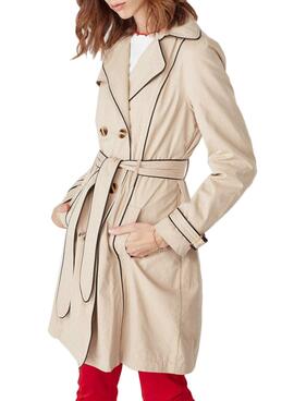 Trench Naf Naf Toasté pour Femme