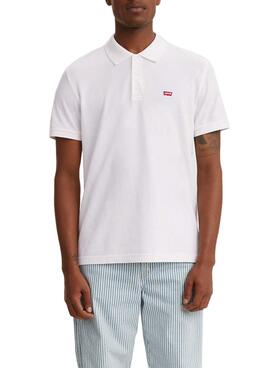 Polo Levis Housemark Blanc pour Homme