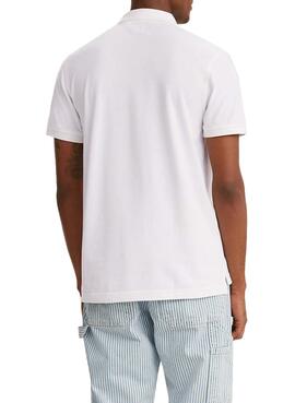 Polo Levis Housemark Blanc pour Homme
