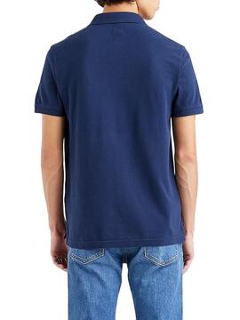 Polo Levis Housemark Bleu Marine pour Homme