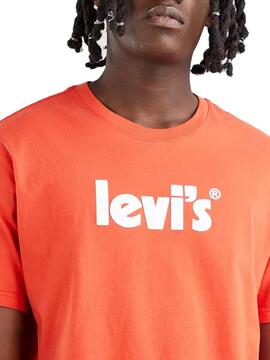 T-Shirt Levis Relaxed Orange pour Homme