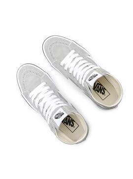 Baskets Vans Sk8 Hi Tapered Gris pour Femme