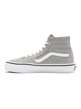 Baskets Vans Sk8 Hi Tapered Gris pour Femme
